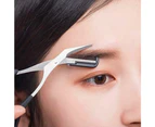 2pcs Eyebrow Comb Scissors,Trimmer Eyebrow Eyelash Hair Remover Tool,Eyebrow Grooming Beauty Tools Set With A Free Eyebrow Comb