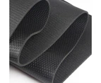 Fulllucky Yoga Mat High Density Non-Slip PVC Durable Fitness Workout Mat for Yoga Pilates - Black