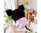 1 Set Doll Clothes Four-piece Set Stylish Accessory Pretend Toy Tops Pants Devil Hat Shoes Idol Doll Outfit Accessories for 20cm Doll - Black