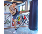 Sport Fitness Resistance Band Set for Leg Arm Exercise Boxing Muay Thai Training Black