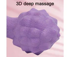 Massage Ball - Lacrosse Yoga Massage Therapy Ball for Deep Tissue, Trigger Point Therapy -Purple
