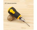 0.5-3.2mm Mini Non-slip Radish Head Hand Twist Drill Woodworking Drilling Tool