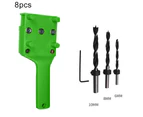 1/8/38/41Pcs Dowel Jig 6/8/10mm Wood Drill Bits Hole Guide Fix Carpentry Tools