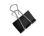 12/24/48/40/60Pcs Different Specifications Binder Clips Good Elasticity Long Tail Black Documents Clips for Office