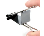 12/24/48/40/60Pcs Different Specifications Binder Clips Good Elasticity Long Tail Black Documents Clips for Office