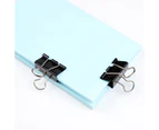 12/24/48/40/60Pcs Different Specifications Binder Clips Good Elasticity Long Tail Black Documents Clips for Office