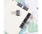 12/24/48/40/60Pcs Different Specifications Binder Clips Good Elasticity Long Tail Black Documents Clips for Office