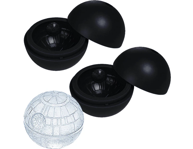 Star Wars Ice Molds Sphere Big Ice Ball， for Whiskey, Bourbon and Cola -black (L)