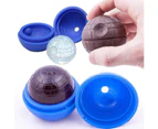 Star Wars Ice Molds Sphere Big Ice Ball， for Whiskey, Bourbon and Cola -blue (L)