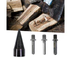 32/42mm Household Log Splitter Drill Bit Grooved Anti-slip Design Good Wear Resistance Power Tool Accessories Wood Splitting Drill Bit for Workshop