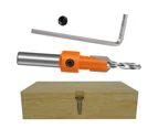 8mm Durable Alloy Carbon Steel Woodworking Countersunk Screw Step Drill Tool
