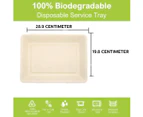 [2PK] Party Central Large Eco Serving Tray Plates, Eco-Friendly, Wheat Straw Disposable, Microwave Safe, Perfect For Serving Controlled Diets, Leftovers, S