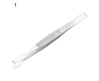 Solid Durable Electronics Tweezers Wide Flat Head Anti-rust Disassembly Tools Stainless Steel Tweezers for Laboratory