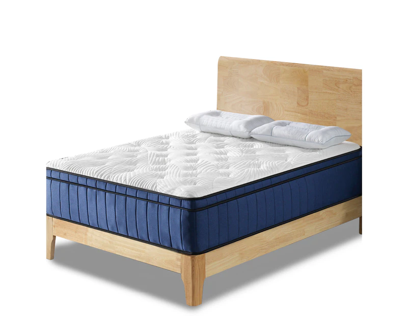Cool Gel Memory Foam Mattress 5 Zone Latex 34cm King Single Bed Furniture - Multicoloured