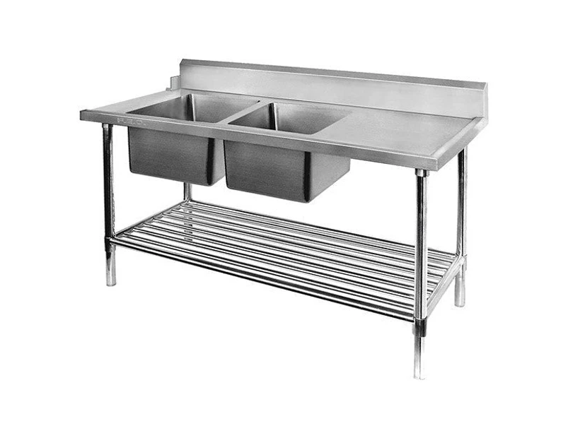 Modular Systems Left Inlet Double Sink Dishwasher Bench