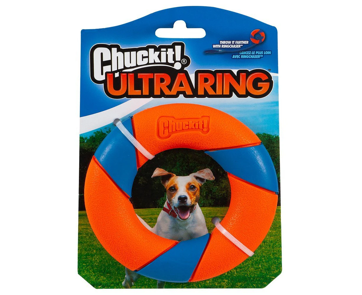 Chuckit Ultra Ring Chase & Fetch Dog Toy 12 x 2.5cm