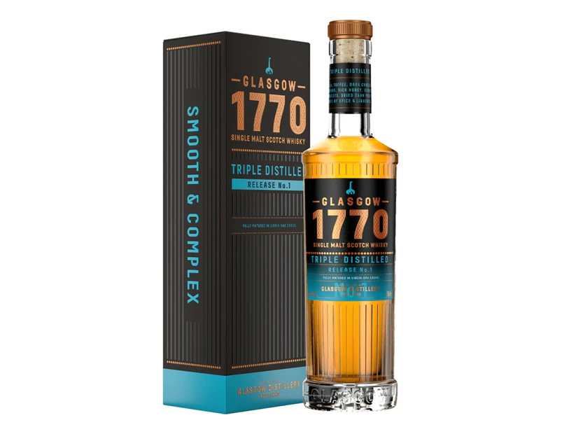 Glasgow 1770 Triple Distilled Single Malt Scotch Whisky 500mL