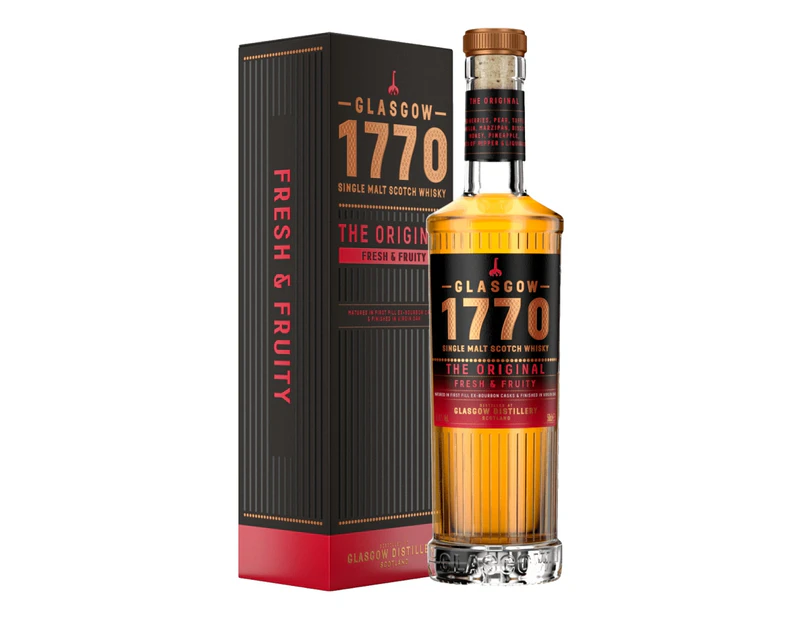 Glasgow 1770 The Original - Fresh & Fruity Single Malt Scotch Whisky 500mL