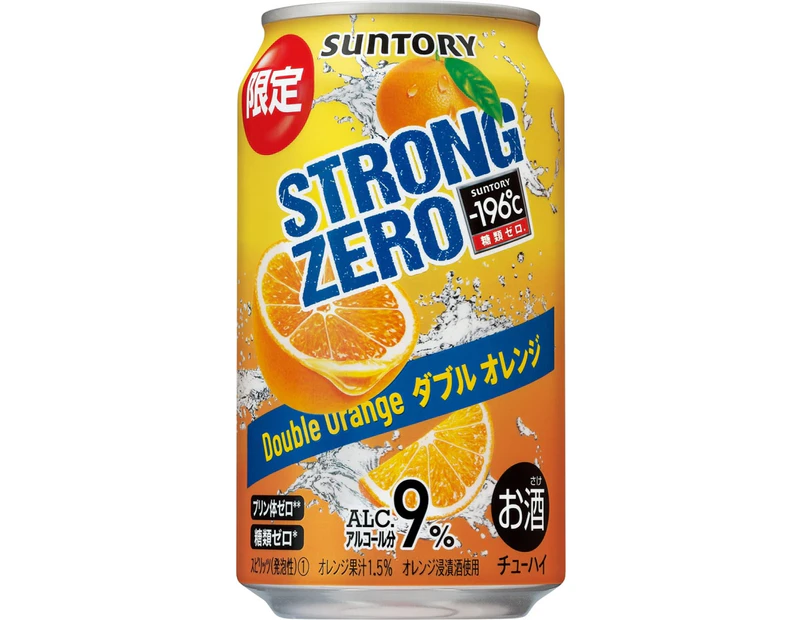 Suntory -196 Strong Zero Double Orange (10X350ML)