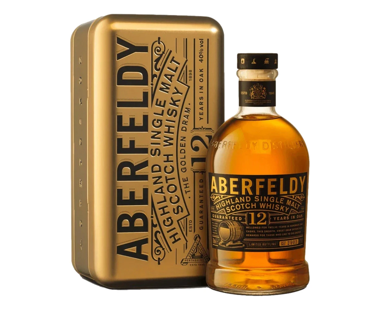 Aberfeldy 12 Year Old Golden Dram Limited Release Single Malt Scotch Whisky 1L