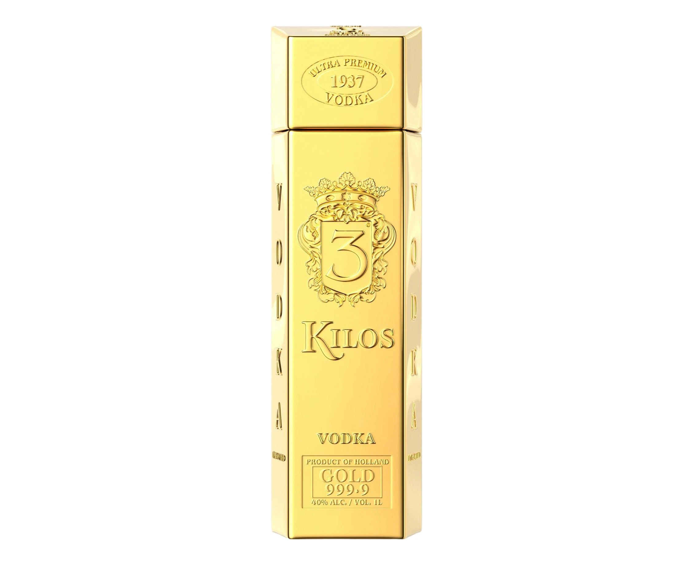 3 Kilos Gold 999.9 Vodka 1L