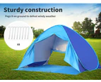 Mountview Pop Up Tent Beach  Camping Tents 2-3 Person Hiking Portable Shelter - Blue,Grey,Red
