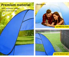 Mountview Pop Up Beach Tent Caming Portable Shelter Shade 2 Person Tents Blue - Blue,Grey,Red
