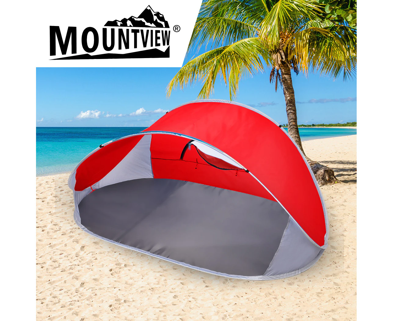 Mountview Pop Up Tent Camping Beach Tents 4 Person Portable Hiking Shade Shelter