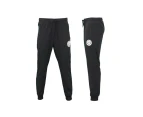 FIL Men's Lightweight Track Pants w Zip Pockets - NY - Black