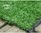 Marlow Artificial Grass Synthetic Turf Fake Plastic Plant 17mm 40SQM Lawn 2x10m