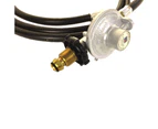 GasRite 3m LPG gas Hose & Regulator with POL connector and 3/8" SAE Female Cone Fitting - BBQ-GR3000