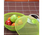 【38525】Grass Green-Fruit Basket With Coverfruit Basket With Insect Repellent - Fruit Basket,Storing Fruit Dishes
