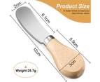 12 Pieces Cheese Spreader Cheese Butter Spreader Stainless 12 pcs stainless steel cheese knives cream cheese cheese-round knife