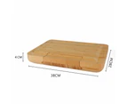 Bamboo Cheese Board Knife Set Wooden Serving Cutting Chopping Boards Knives Gift