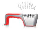 Manual knife sharpener Knife sharpener, 4 stages design 2 tungsten steel for coarse sharpening and scissors grinding