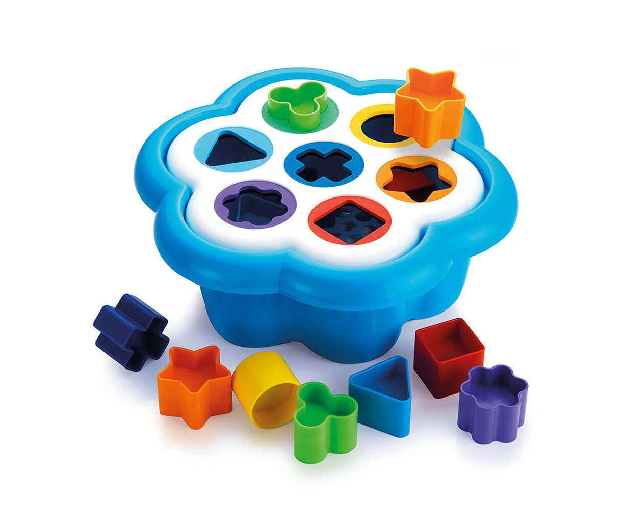 16pc Quercetti Daisy Shape Sorter w/ 7 Holes Toddler Fun Educational Toy 1y+