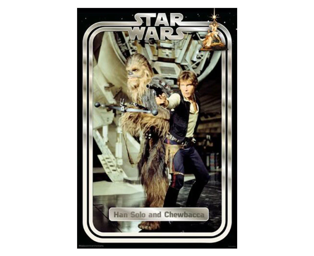 Star Wars Classic Han Solo And Chewbacca Poster