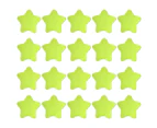 20Pcs/Set Magnetic Sticker Easy to Apply Multifunctional Multicolor Children's Race Stars Whiteboard Magnet Party Supplies-Green L