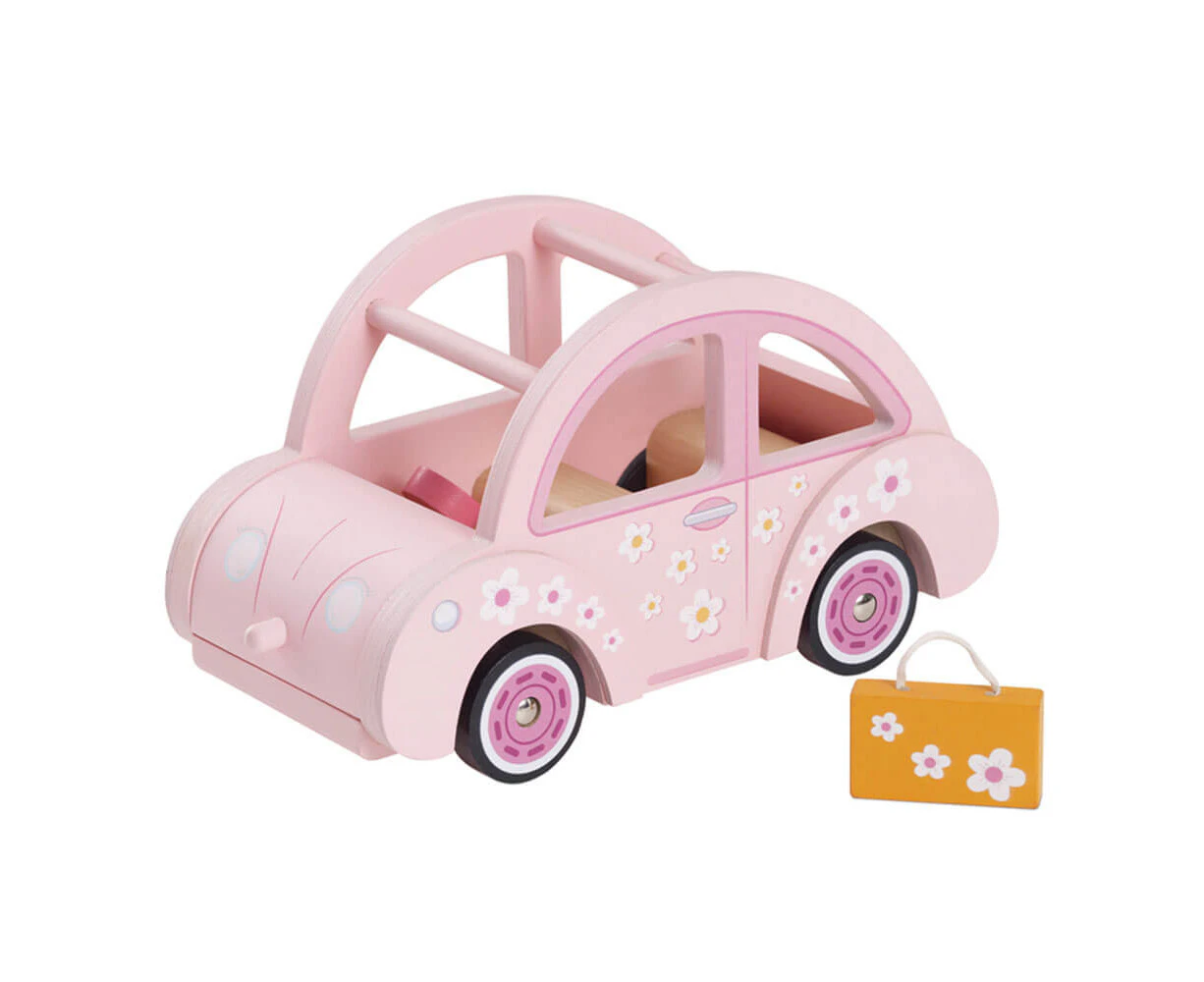 Le Toy Van Daisylane Sophie's Car Kids/Children 22x13cm Wooden Toy 2y+ Pink