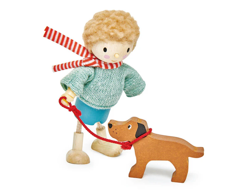 Leaf Toys Wooden Doll with Flexible Limbs - Mr. Goodwood