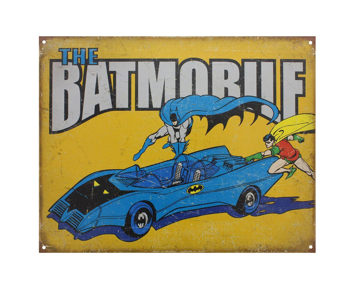 The Batmobile Retro Tin Sign