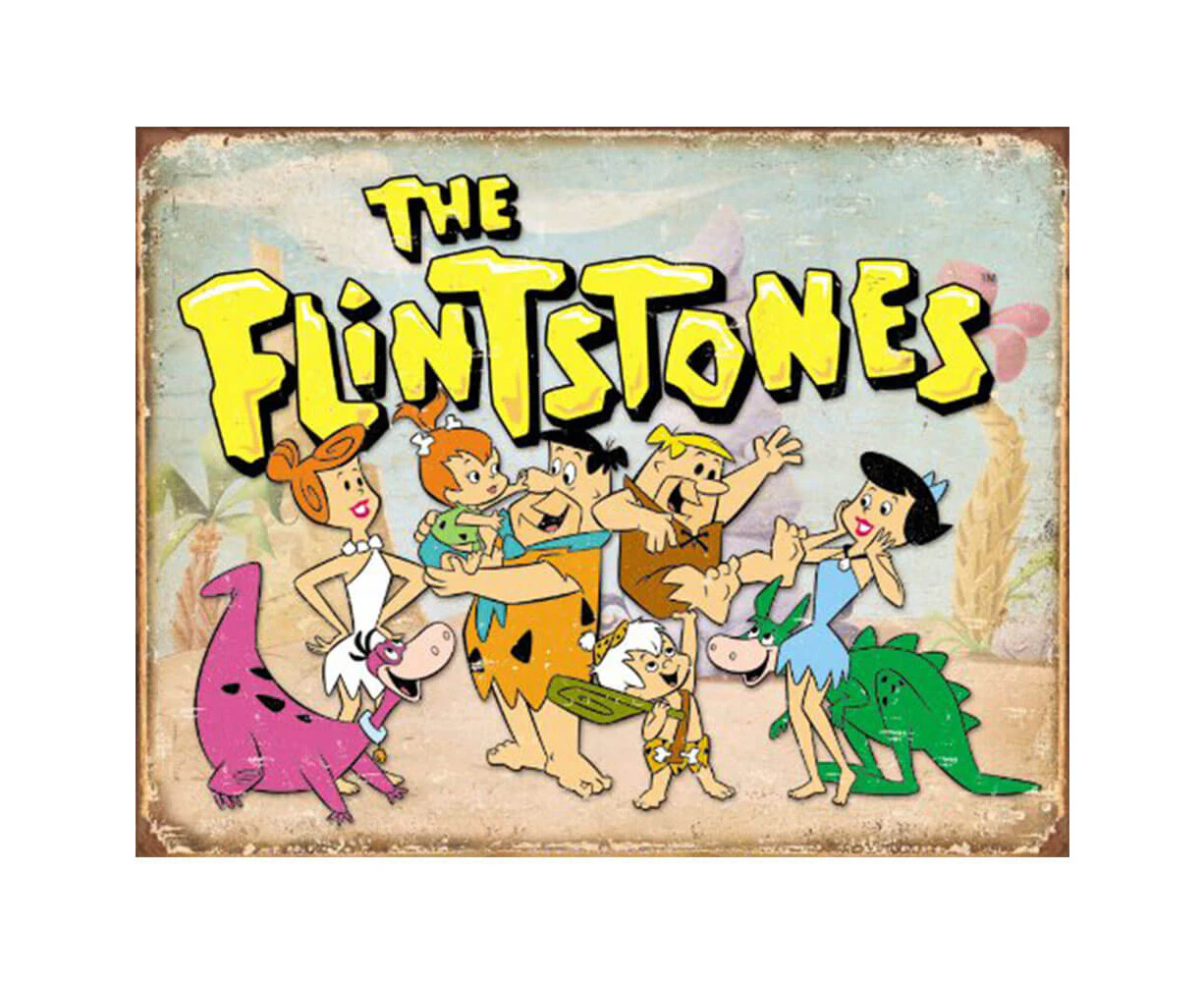 The Flintstones Retro Tin Sign