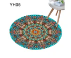 80x80cm Round Mandala Area Rug Floor Carpet Cushion Bedroom Living Room Decor-YH05