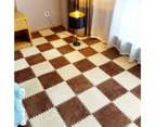 10Pcs/Set Puzzle Carpet Shaggy Easy Installation Square Fluffy Carpet Tiles Plush Area Rug for Parlor-18
