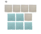 10Pcs/Set Puzzle Carpet Shaggy Easy Installation Square Fluffy Carpet Tiles Plush Area Rug for Parlor-10