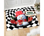 Area Rug Fine Workmanship Wear Resistant Polyester Merry Christmas Absorbent Shower Mat for Home-40*60cm 8