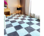 10Pcs/Set Puzzle Carpet Shaggy Easy Installation Square Fluffy Carpet Tiles Plush Area Rug for Parlor-15