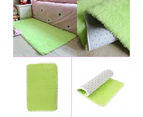 Candy Color Soft Anti-Skid Carpet Flokati Shaggy Rug Living Bedroom Floor Mat-Grass Green