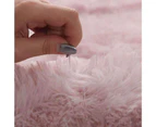 Carpet Soft Water-Absorption Thick Texture Modern Living Room Fluffy Large Crawling Mat Rugs for Home-Pink&Purple 120*160cm