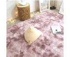 Carpet Soft Water-Absorption Thick Texture Modern Living Room Fluffy Large Crawling Mat Rugs for Home-Pink&Purple 120*160cm